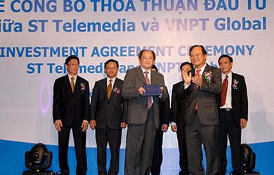ST Telemedia Marks Beginning of Strategic Partnership with VNPT Global at a Ceremony