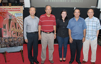 ST Telemedia sponsors the premiere night of Singapore's first locally produced docu-comedy "Mad about English"