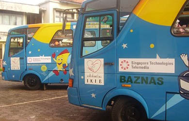 ST Telemedia helps to promote learning among children in various areas in Jakarta