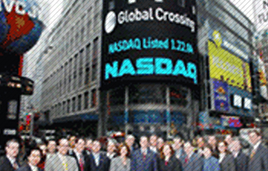 Global Crossing stock debuts on NASDAQ national market